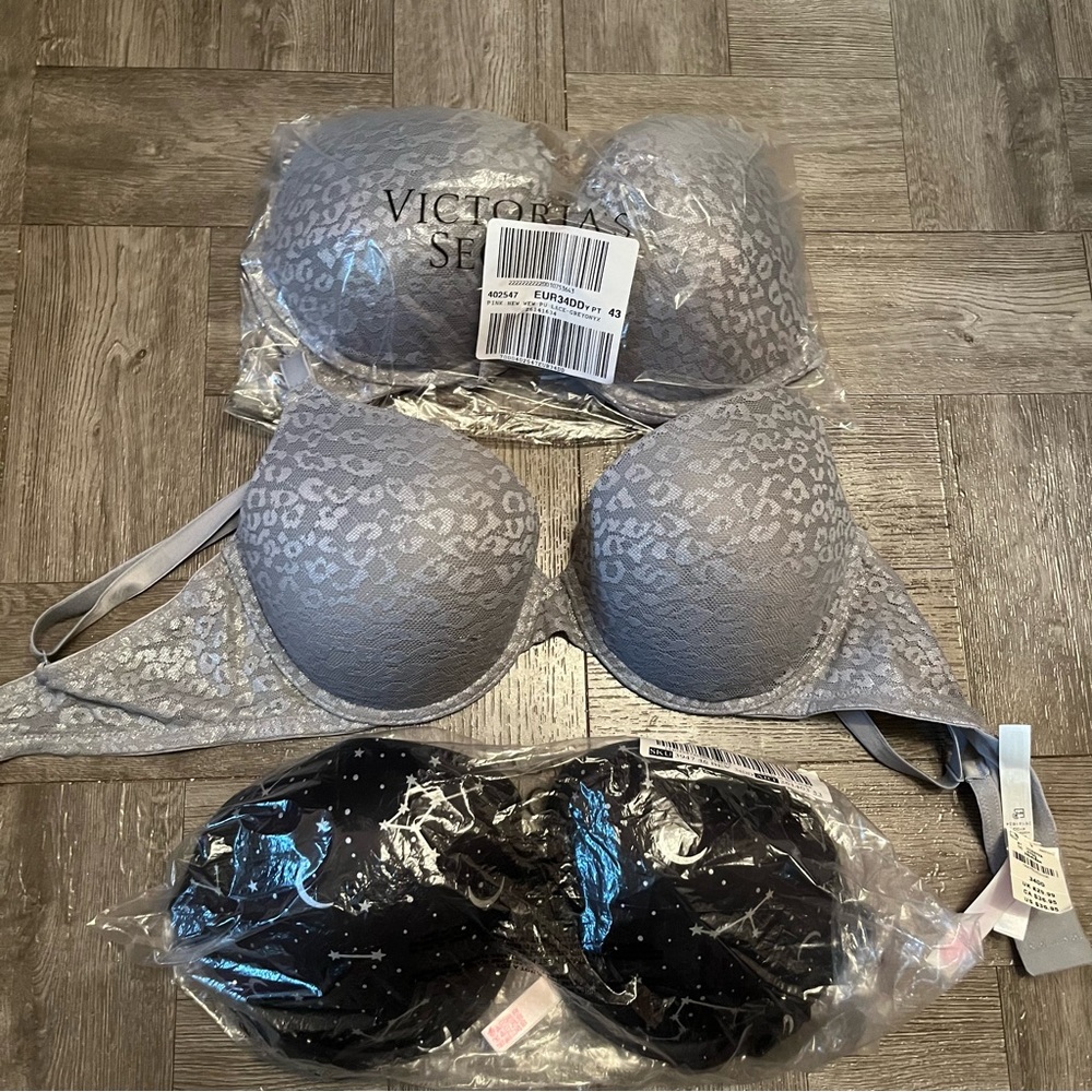 3 Brand new Victoria’s Secret bras.